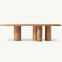 Meubles de restaurant classiques de luxe Table de conférence Bureau Villa peut être personnalisé ventes directes d'usine