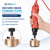 Machine de capsulage électrique portable GenJet, à commande manuelle, avec embrayage réglable, plage de bouchons à vis de 10 à 50 mm, pour l'emballage de petites séries