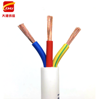 Penjualan Panas Kabel Tembaga Berisolasi PVC Fleksibel Multi-Core RVV 2 3 4 1.5mm 2.5mm 4mm 6mm 10mm Tipe Konduktor Terpilin H05VV-F