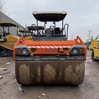 Mesin Pemadat Jalan Hamm HD138 Double Drum Roller Tahun 2015 Bekas Pakai, Pompa dan Katup Hidrolik Asli untuk Konstruksi Jalan