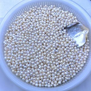 Ngọc trai nước ngọt tự nhiên làm đồ trang sức hình hạt gạo trắng, ngọc trai nước ngọt tự nhiên rời - Product Image 4
