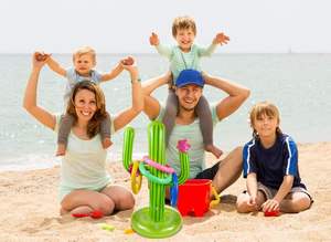 Jeu de lancer d'anneaux gonflables en forme de cactus - Product Image 5