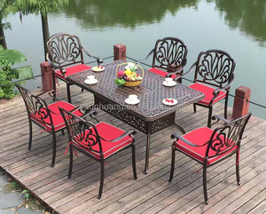 Ensemble de table et chaises de <span class=keywords><strong>bistrot</strong></span> d'extérieur en aluminium blanc, 5 pièces, pour jardin, patio, cour, balcon, meubles de salle à manger imperméables - Product Image 6