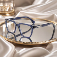 Expédition sous 24 heures, design tendance, lunettes optiques en acétate haut de gamme, montures de lunettes durables fabriquées à la main pour un usage quotidien