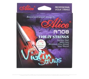 China supplier recommend alice A708 violin strings violin parts 4/4 ,1/4,1/2 violin strings sets