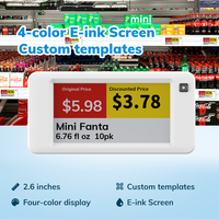 Etiqueta Electrónica de Estante MinewTag de 2.66'' con Ble5.0, Etiqueta de Precio Digital de 4 Colores, Eink Epaper ESL, Etiqueta Electrónica, Sistemas EAS para Comercio Inteligente