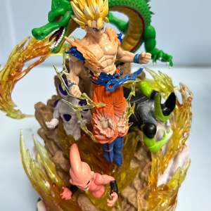 Figura de Anime de Alta Calidad de 20 cm, Modelo de Escena de <span class=keywords><strong>Dragon</strong></span> <span class=keywords><strong>Ball</strong></span>, <span class=keywords><strong>Super</strong></span> Saiyan Goku, Buu, <span class=keywords><strong>Cell</strong></span>, Freezer, Juguete de Figura de Acción de Anime - Product Image 2