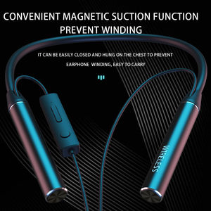 Headphone GYM530 BT5.1 10 Jam Putar Musik Olahraga Stereo Nirkabel Dengan Mikrofon Kartu TF Earphone Leher Magnetik - Product Image 4
