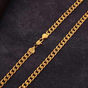 Collar de Cadena Cubana de 6mm con Perlas, Estilo Bohemio, Chapado en Oro de Imitación de 18K, 16-32 Pulgadas, Regalo de Boda - Product Image 2