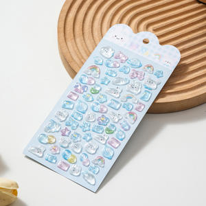 Autocollants en cristal en relief de style japonais 3D, récompense pour enfants, décoration gonflée, autocollant 3D - Product Image 4