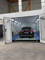 Cabine de peinture automobile personnalisée homologuée CE avec chauffage électrique et éclairage LED pour la peinture automobile
