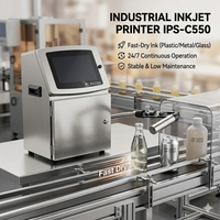 Imprimante de date d'expiration électrique IPS-C550 pour emballages alimentaires, cartons et papier – Machine de codage jet d'encre CIJ industrielle haute productivité