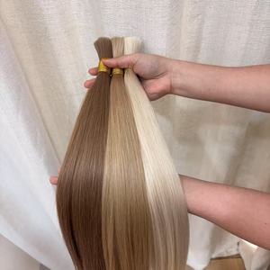 Ruyihair - Cabello Humano Ruso Eslavo Virgen sin Procesar al por Mayor, Negro y Rubio, Estilo Liso - Product Image 3