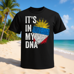 Camiseta Premium con la Bandera de Antigua y Barbuda, Orgullo de Raíces Genéticas, ITS en MI ADN, Ropa Promocional - Product Image 3