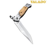 Couteau pliant multifonctionnel pour le camping avec lame en acier à haute teneur en carbone durable pour la survie en plein air et le travail