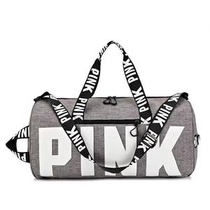 Ragazze delle donne All'aperto di Viaggio di Grande Capacità Impermeabile Palestra Sport ROSA Durante La Notte Duffle Bag - Product Image 5