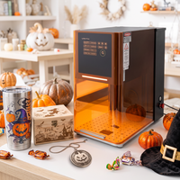 Machine de gravure laser DIY pour cadeaux de Noël, décorations d'arbre généalogique, puzzles, marquage couleur, souvenirs du Nouvel An pour enfants et artisans - 60W & 40W
