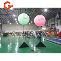 Ballon gonflable de support de poteau de PVC de lumière de la publicité extérieure LED pour des parties et des événements