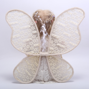 Beige Fairy Princess Angel <b>Wings</b> for Girls <b>Halloween</b> Party Cosplay Costumes Butterfly <b>Wings</b> Stage Performance - Product Image 3