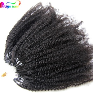 ผมต่อแบบ <span class=keywords><strong>Afro</strong></span> Curl ขนาด 12 14 16 18 20 22 24 26 28 30 นิ้ว แบบ 4C <span class=keywords><strong>Afro</strong></span> Kinky Curly ต่อแบบไมโครลิงค์ ผมแท้ต่อแบบไมโครริง - Product Image 2