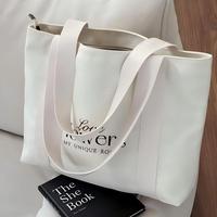 Sac fourre-tout en toile pour femmes, style tendance, écologique, imprimé de dessins animés, avec fermeture éclair et poche, logo personnalisé