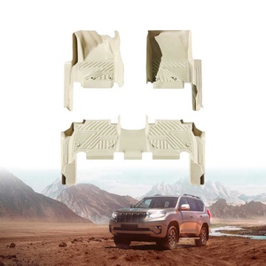 Tapis de sol de voiture en plastique TPE 5D sur mesure, ensemble complet, accessoires de voiture en plastique TPE 5D d'usine pour Toyota Land Cruiser - Product Image 1