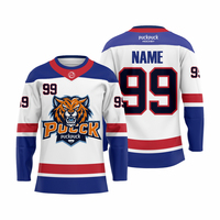 Puckpuck Vente en gros de chaussettes de hockey sur glace personnalisées en polyester, respirantes et à séchage rapide, chaussettes d'équipe avec personnalisation en usine