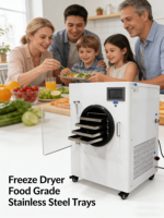 Kleine mini-vriesdroger voor lyofiliseren van aardbeien en koffie, lyofilisatie-apparatuur, vacuümvriesdroogmachine te koop