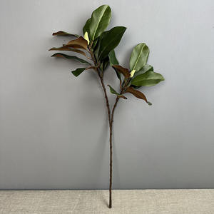 <span class=keywords><strong>LO</strong></span>-133批发70厘米2叉人造木兰叶树枝塑料人造绿化家居和婚礼装饰 - Product Image 6