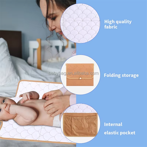 Tapis à langer pliable rapide personnalisé, accessoire pour sac à langer, tapis de nurserie simple pour bébé - Product Image 5