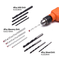 HARDEN - Meilleures ventes - Ensemble d'outils de perçage à percussion électrique manuel multifonctionnel pour la maison, 75 pièces, en chrome vanadium, professionnel