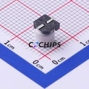 Condensateur électrolytique en aluminium SMD 16SLV22M5X6.1, SMD, D5xL6.1mm 22uF 20% 16V 30mA-120Hz - Product Image 2