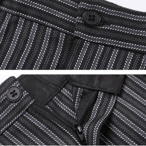 <span class=keywords><strong>Pantalon</strong></span> <span class=keywords><strong>de</strong></span> travail <span class=keywords><strong>de</strong></span> chef rayé en polyester pour hommes, prêt à expédier, taille élastique, noir, uniforme <span class=keywords><strong>de</strong></span> personnel <span class=keywords><strong>de</strong></span> service, gaufré - Product Image 3