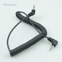 Câble audio de 1/8 pouces à angle droit avec connecteur audio de 3.5mm