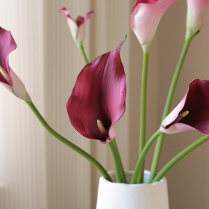 Calla giglio basso MOQ fiori artificiali Boho decorazione per la casa simulazione Calla giglio floreale EVA simulazione giglio - Product Image 6
