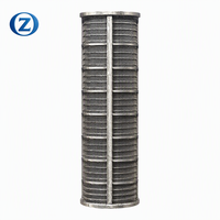 Tube filtrant cylindrique Johnson en acier inoxydable 316 pour système de forage d'approvisionnement en eau souterraine en puits profond