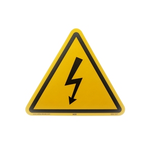 Autocollant de signalisation de danger électrique, triangle de signalisation haute tension, équipement industriel, autocollant de sécurité, adhésif durable - Product Image 1