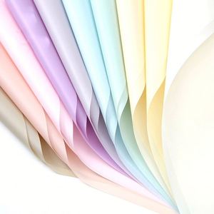 กระดาษห่อดอกไม้กันน้ำสีพื้นวินเทจ ขนาด 56*56.5 ซม. ฟิล์มพลาสติกบางแบบด้าน - Product Image 1