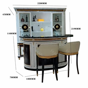 Ekar Furniture Romantic French Family Wine Cellar Home <b>Bar</b> <b>Cabinet</b> Ai-2019b-63 <b>Bar</b> <b>Cabinets</b> - Product Image 6