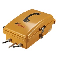 Téléphone industriel étanche IP66 KNSP-01-D23 robuste avec porte et indicateur d'appel entrant – Téléphones filaires