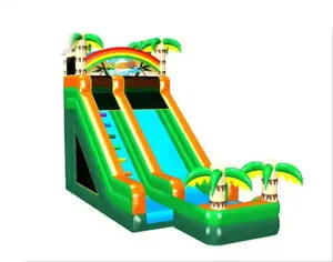 Tropical inflatable water slide inflatable water slides for kids and adults