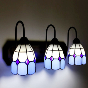 Tiffany phong cách chiếu sáng trang trí hành lang Gương đèn tường kính màu đèn pha trang trí phòng ngủ Đèn tường - Product Image 2