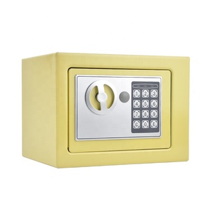 <b>Mini</b> Safe <b>Box</b> Electronic Digital Lock Yellow Cube Shape for Home Office Jewelry Cash <b>Storage</b> - Product Image 1