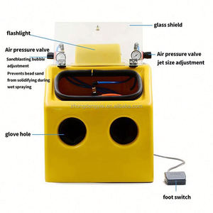 Machine de sablage pour bijoux, sablage industriel, équipement pneumatique à eau pour le polissage de verre dépoli et de bracelets - Product Image 3