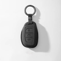 Étui de protection en cuir suédé de luxe pour clé de voiture Hyundai, accessoire de clé de voiture E-Tro tendance, vente chaude