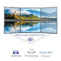 Moniteur portable à double écran 4K de 15,6 pouces avec une luminosité de 350 nits et une gamme de couleurs NTSC de 72%