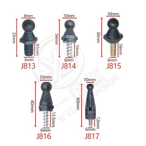 Vis décoratives en plastique et fer pour couvercle supérieur de moteur de voiture Smooth Sailing J813 J814 J815 J816 J817 pour Volkswagen Audi BMW - Product Image 1