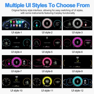 Navihua <b>Car</b> LCD Dashboard <b>Digital</b> Cluster <b>Speedometer</b> Virtual Cockpit Carplay Ghost Screen Panel <b>for</b> Porsche Cayenne 2011 2017 - Product Image 5