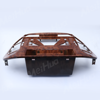 MeiHua Cadre DVD de 10.1 pouces pour Mistubisdhi Pajero V73 V60 V68 2004-2011 Panneau de modification du lecteur DVD en bois ABS