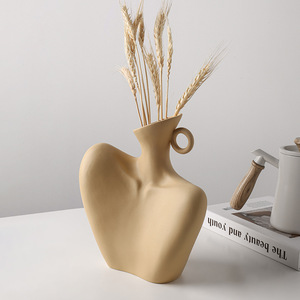 Jingdezhen Handmade Ceramic Body Art <strong>Flower</strong> <strong>Vases</strong> Unique Wall&amp;Floor <strong>Vase</strong> for Home Office Decorations - Product Image 3